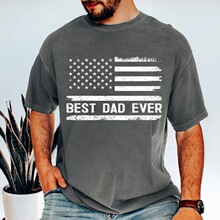Vintage US Flag Dad T-Shirt ��ʽ�͹� Best Dad ����