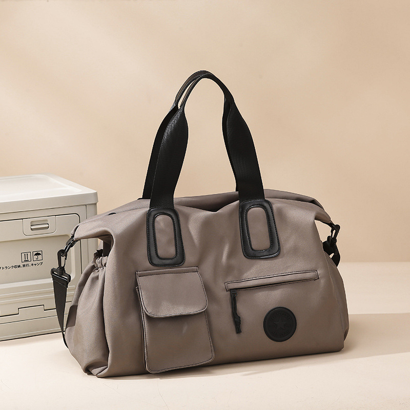 Bolsas de fitness transfronterizas casuales británicas simples bolsas de viaje de tela de Oxford de gran capacidad para salir bolsas de baño portátiles bolsas de equipaje