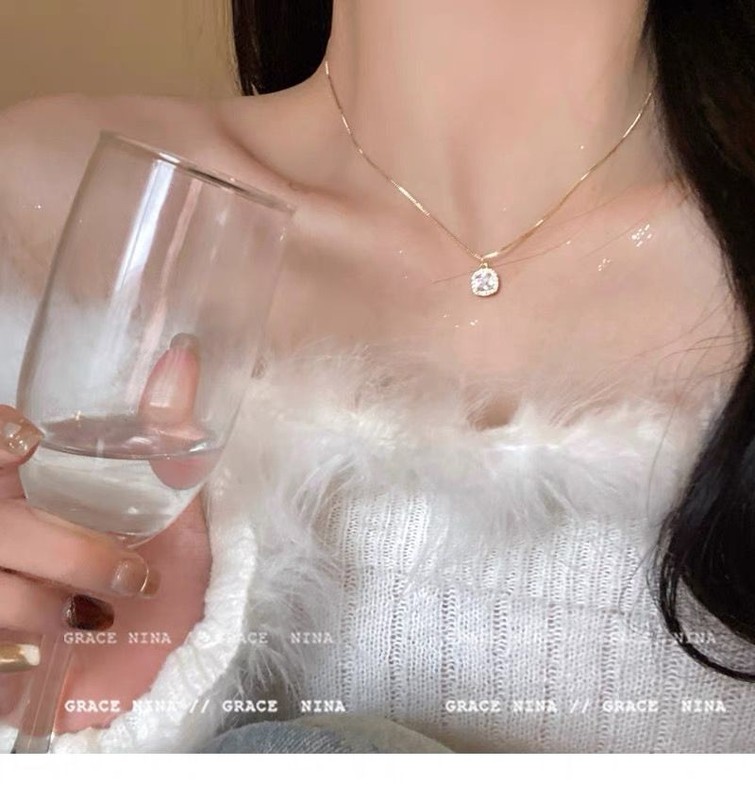 新款法式轻奢珍珠项链女小众复古不掉色锁骨链气质高级感项饰批发|undefined