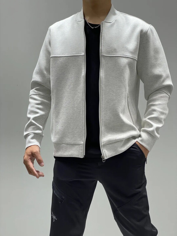 Autumn and Winter Men's Air Layer Baseball Suit Casual Jacket Fashion Trendy Men's Outdoor Stitching Casual Jacket Men's Clothing