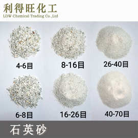 石英砂粉工业40-80水处理过滤滤料磨料材料用广东佛山石英颗粒