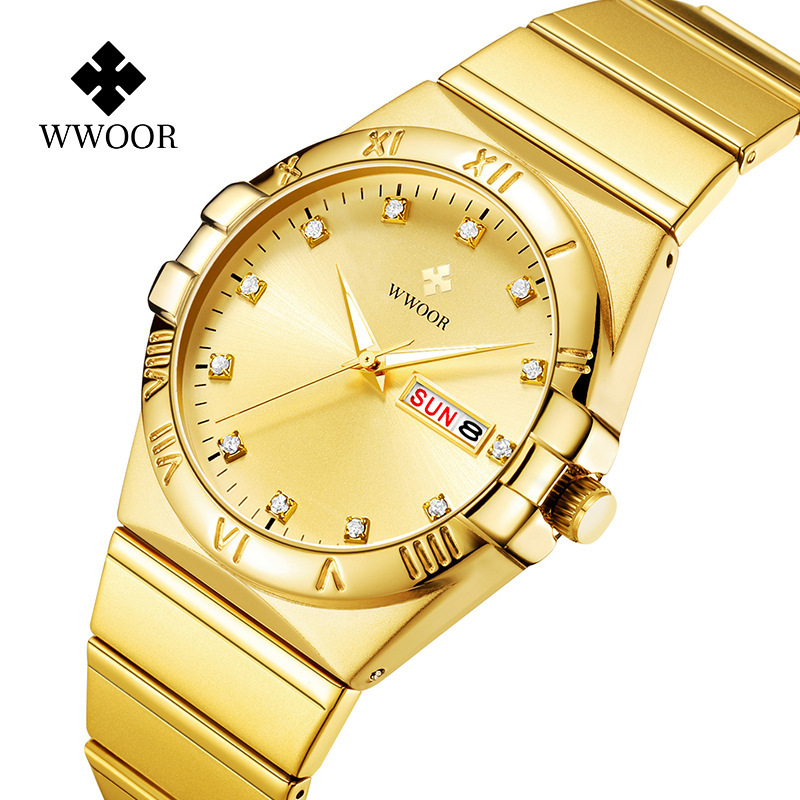 WWOOR8885 quartz waterproof watch men's watch factory direct low-key luxury men's all-match watch