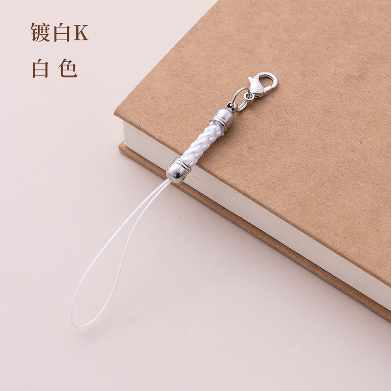 纯色镀金diy材料饰品配件批发配饰挂绳龙虾扣手机吊坠绳子包吊绳|undefined