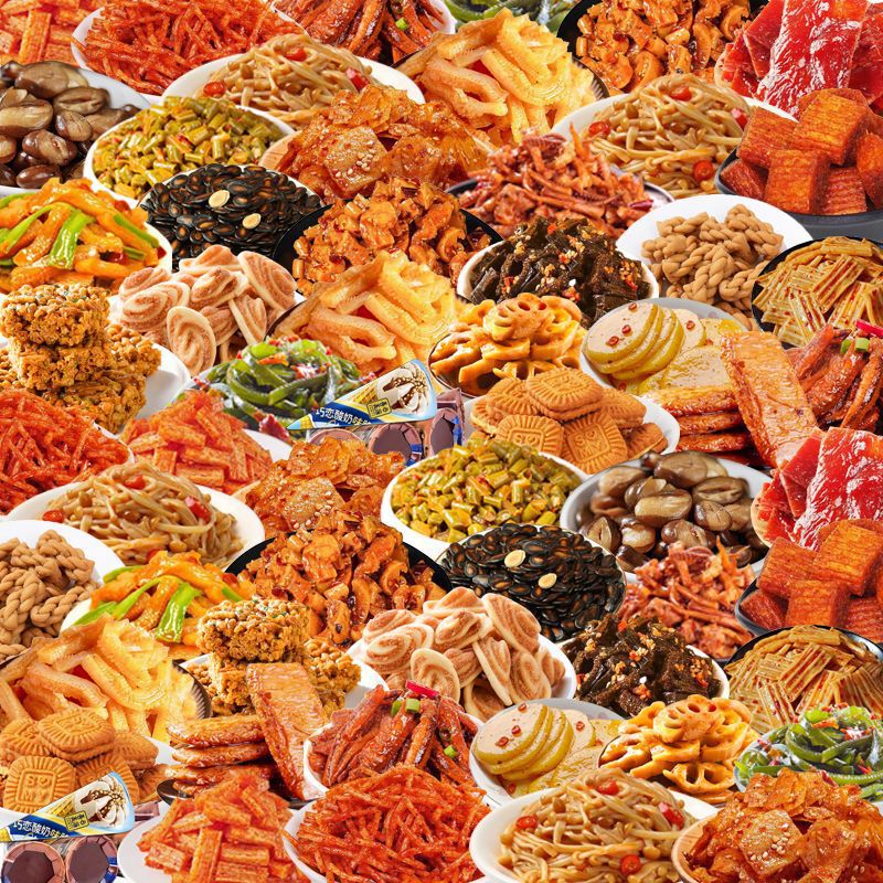 零食大礼包辣卤饼干坚果便宜量大休闲解馋食品散装发批发|undefined