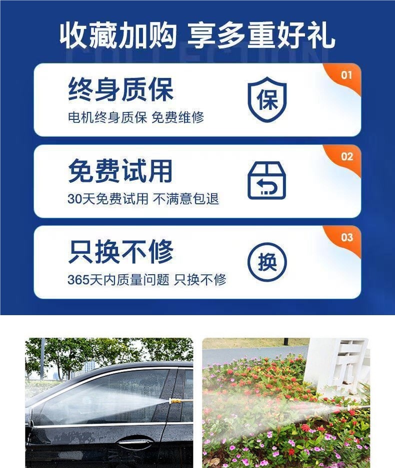 2024 New Wireless Car Washer High Pressure Water Gun