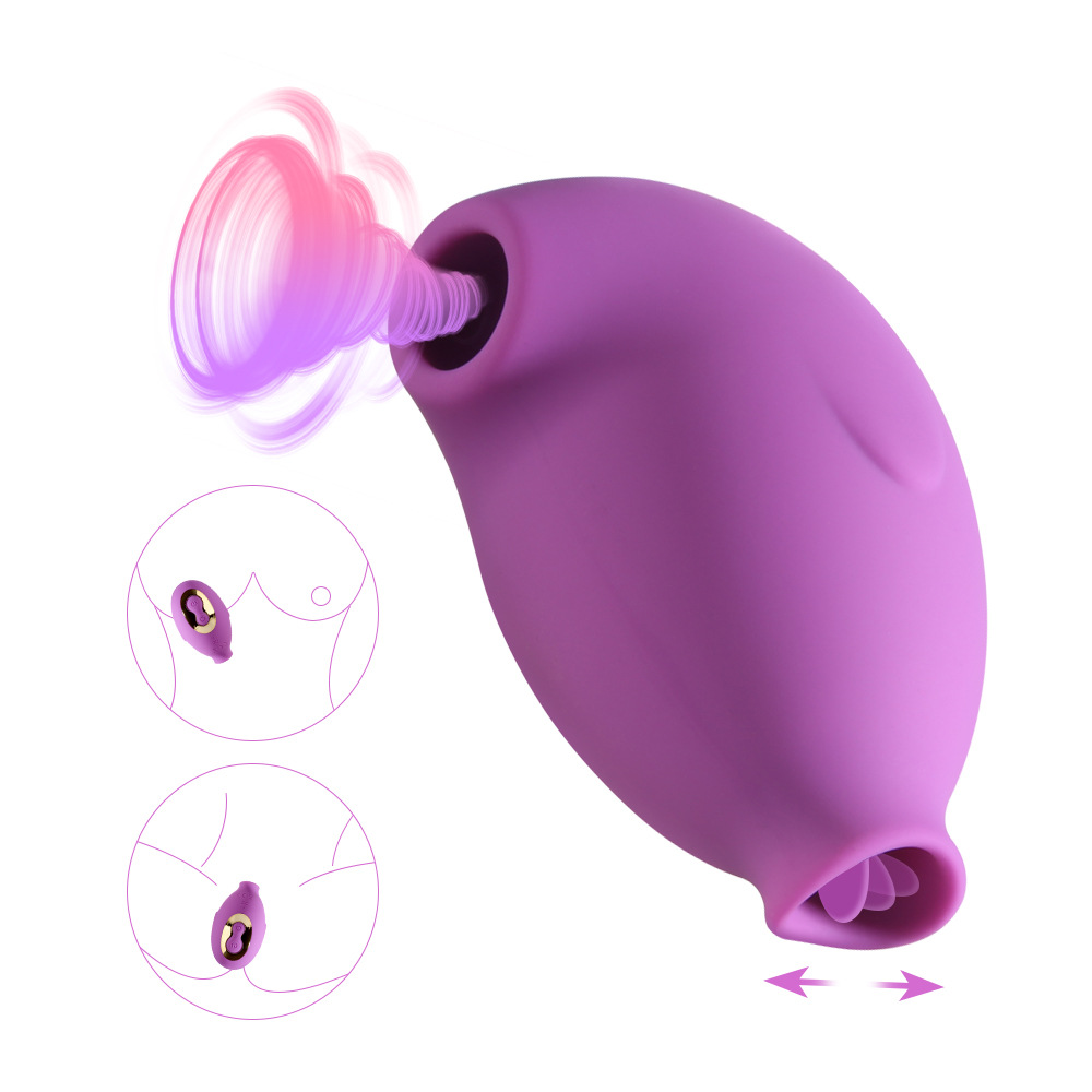 Vibrator For Women With Tongue Licking And Suction Function_voghion.com