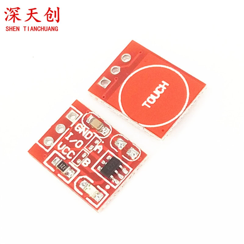 TTP223 сенсорный кнопочный модуль самоблокируемый емкостный переключатель однопутной модификации