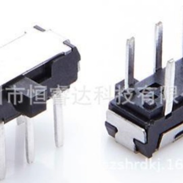 卧式直插微型六脚拨动开关AS-2245 脚3档迷你小六脚侧按拨动开关