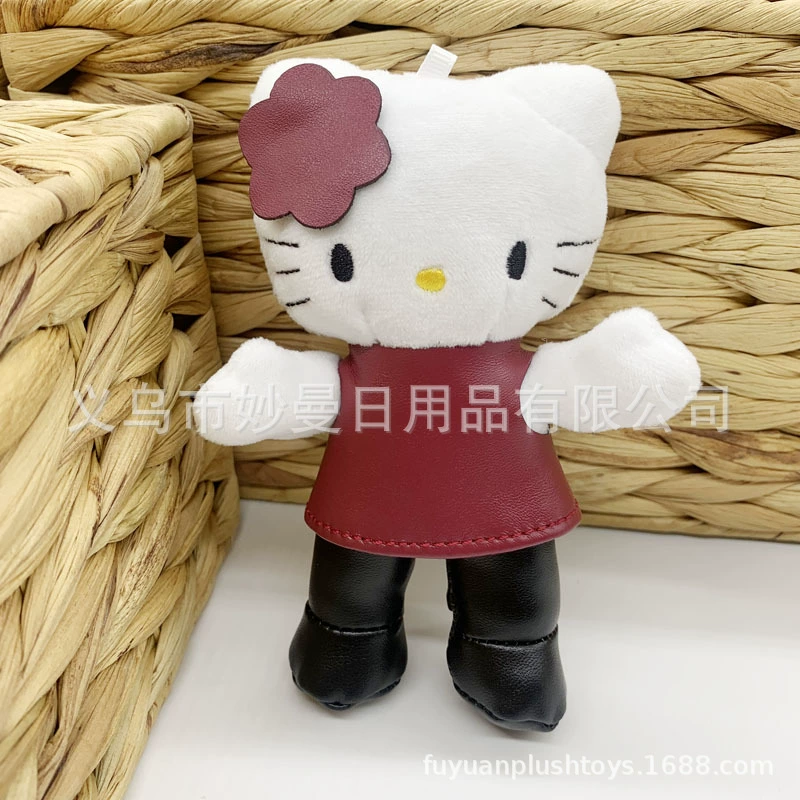 Plush pendant Hello Kitty keychain, 12 cm & 15 cm variants, assorted styles
