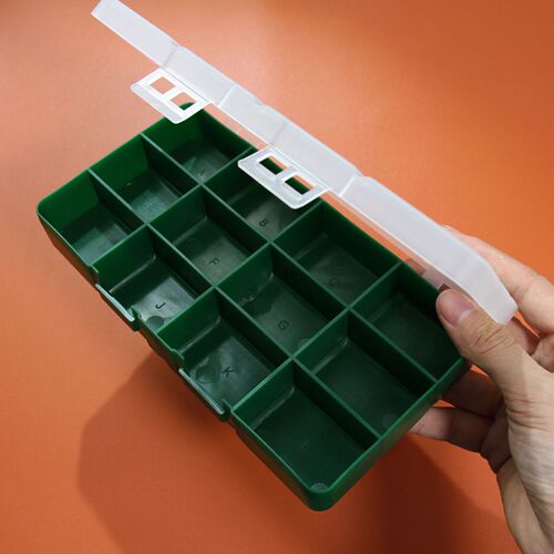 Storage box grid sub-package box component sub-package plastic box solid color plastic box multi-grid sub-package storage box