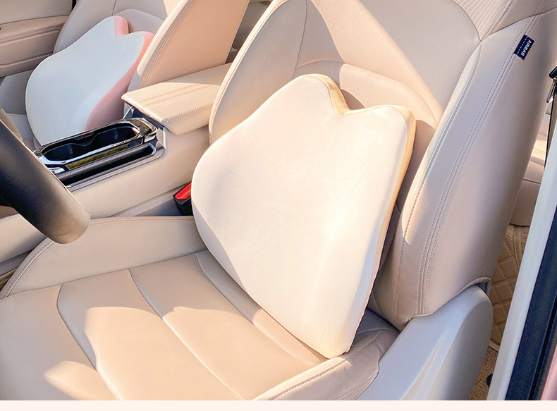 Car headrest neck pillow Four Seasons Universal driving pillow car pillow a pair of car waist support memory foam cute