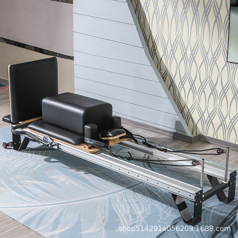 Pilates doméstico aleación de aluminio cama central plegable multifuncional comercial yoga equipo de entrenamiento de madera sólida