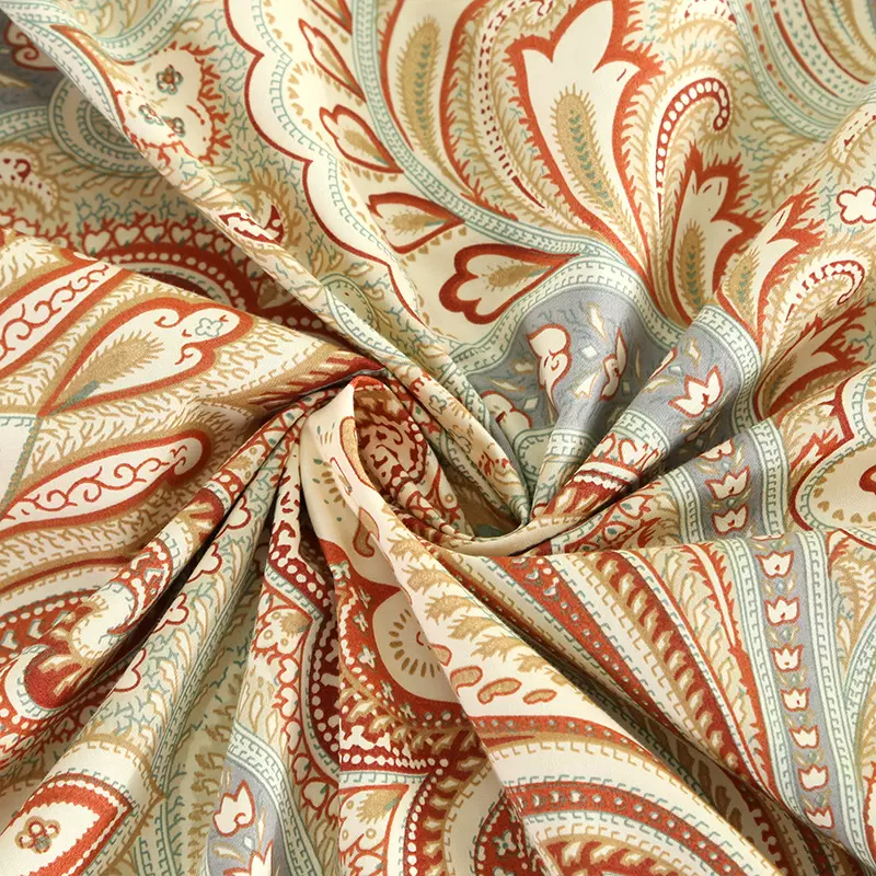 【凤尾咖】60支全棉贡缎布料2.8米宽幅长绒棉面料173*120纯棉布