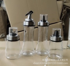 台所用品の新型の小さいオイルの瓶のガラスの調味料の壺は量をコントロールします。