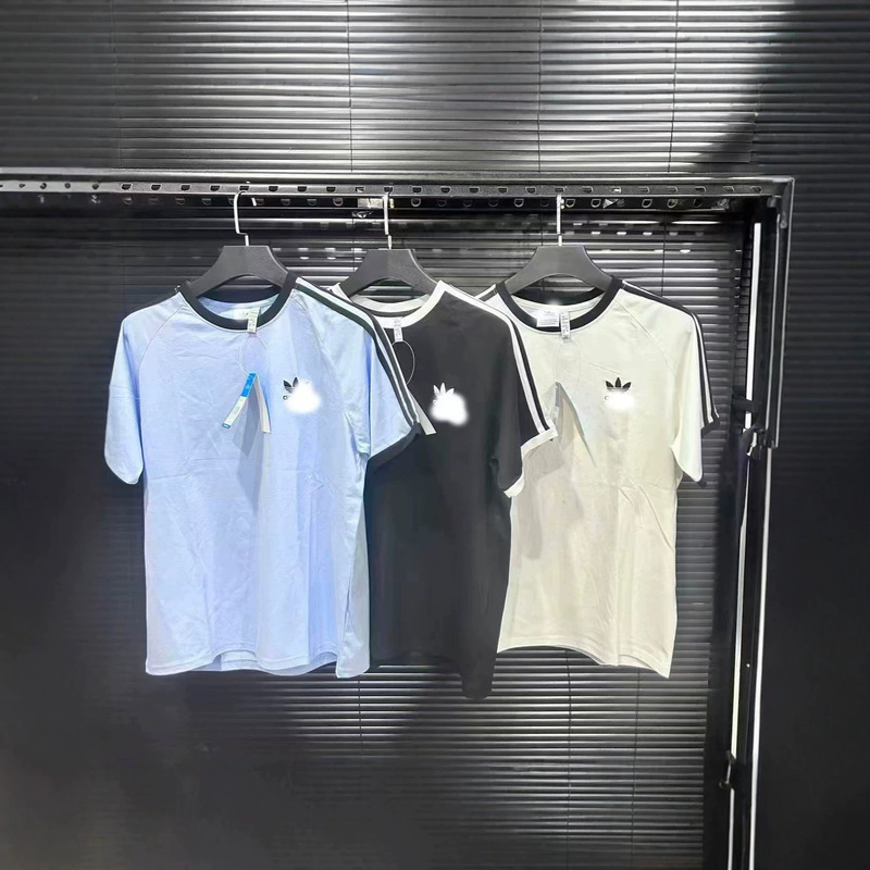 New Clover Short-Sleeve Couple's Embroidered Summer Sports Versatile Round-Neck Casual T-Shirt Loose Fit New Clover Short-Sleeve Couple's Embroidered Summer Sports Versatile Round-Neck Casual T-Shirt Loose Fit