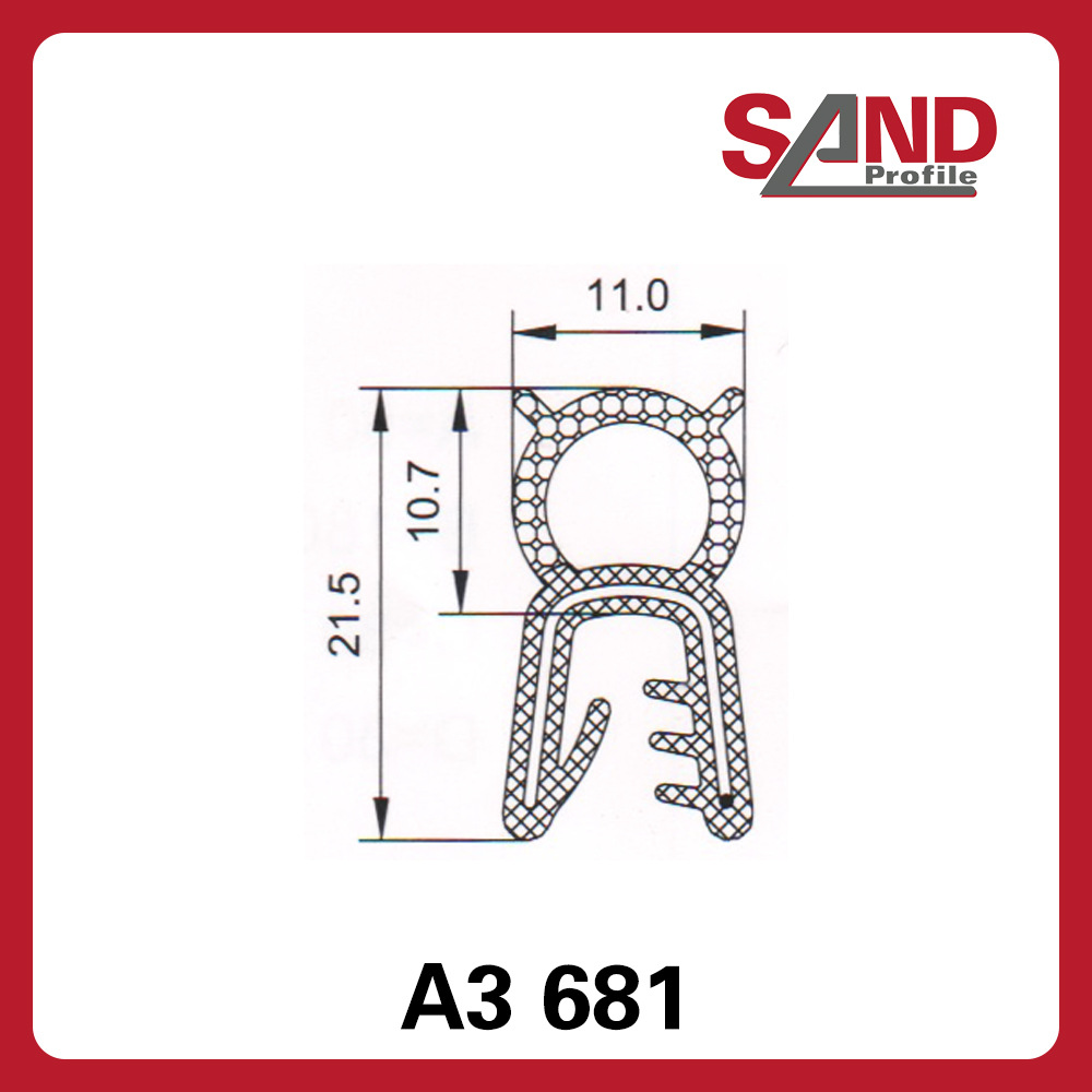申波菲勒SAND密封条棱边保护条护边条橡胶条A3681