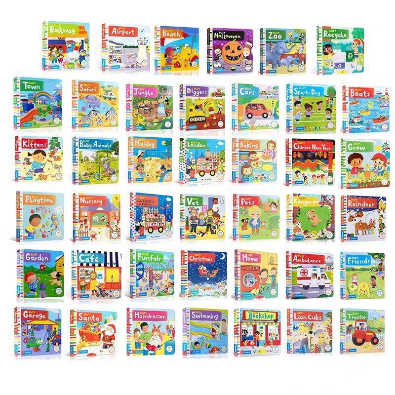 英文原版busy book First Stories sing along英语繁忙机关抽拉书