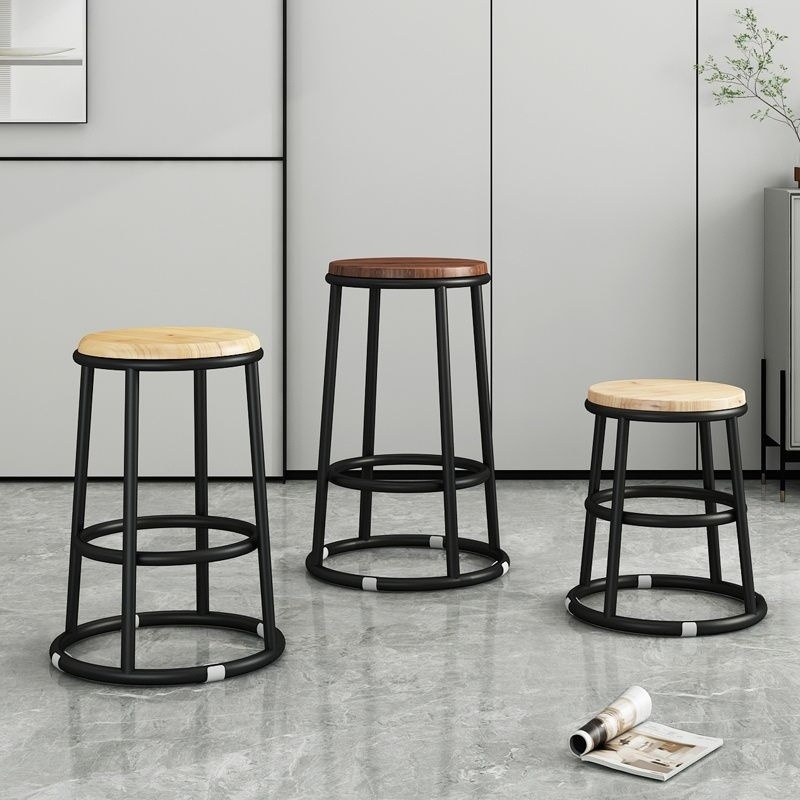 High Bar Stool Ktv Bar Chair Restaurant Elevated Bar Stool Game Room Cashier High Bar Stool Thickened Stool