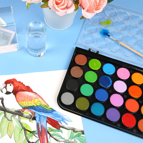 Chenguang solid watercolor pigment art painting supplies hand-painted watercolor pigment office stationery wholesale
