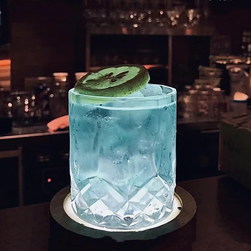 Glass diamond transparent wineglass for whiskey for home use