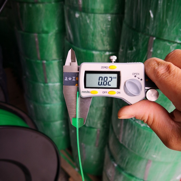 1206厂家发货全自动打包带绿色Pet塑钢带机用塑钢带