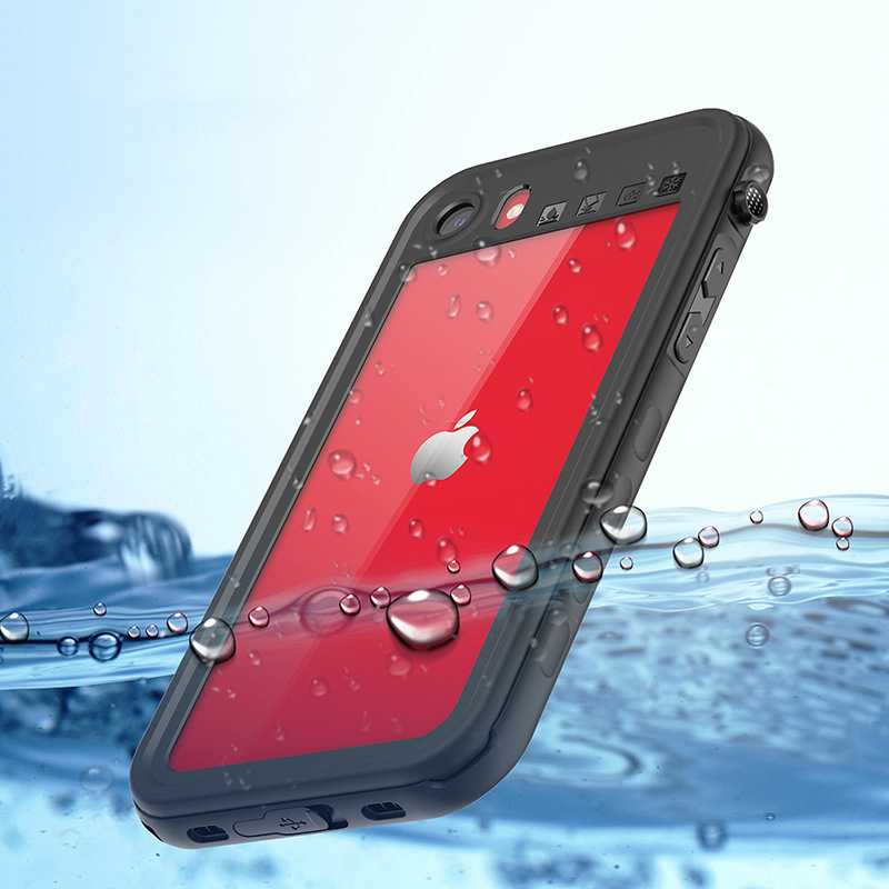Suitable for Iphone78Se2 Generation Swimming and Diving Mobile Phone Waterproof Stand Shell Apple Takeaway Protective Cover