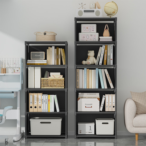 Simple bookshelf household floor-standing multi-layer storage shelf…