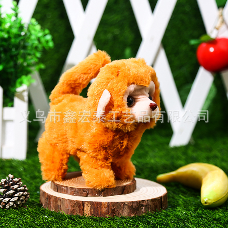 Perro eléctrico perro robot de simulación de felpa 1-3 cachorro de tierra gatito puesto juguetes para niños puesto electrónico de mascotas al por mayor