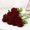 Simulation single -ray red rose Valentine's Day home decoration fake flower wedding landscaping artificial velvet roses