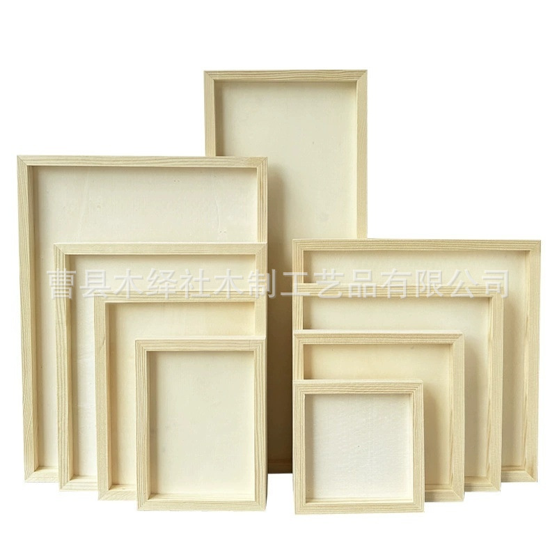 Cross-Border Solid Wood Creative Clay Picture Frame Handmade DIY Frame Spot Wholesale Solid Wood Modern Simple Handmade DIY