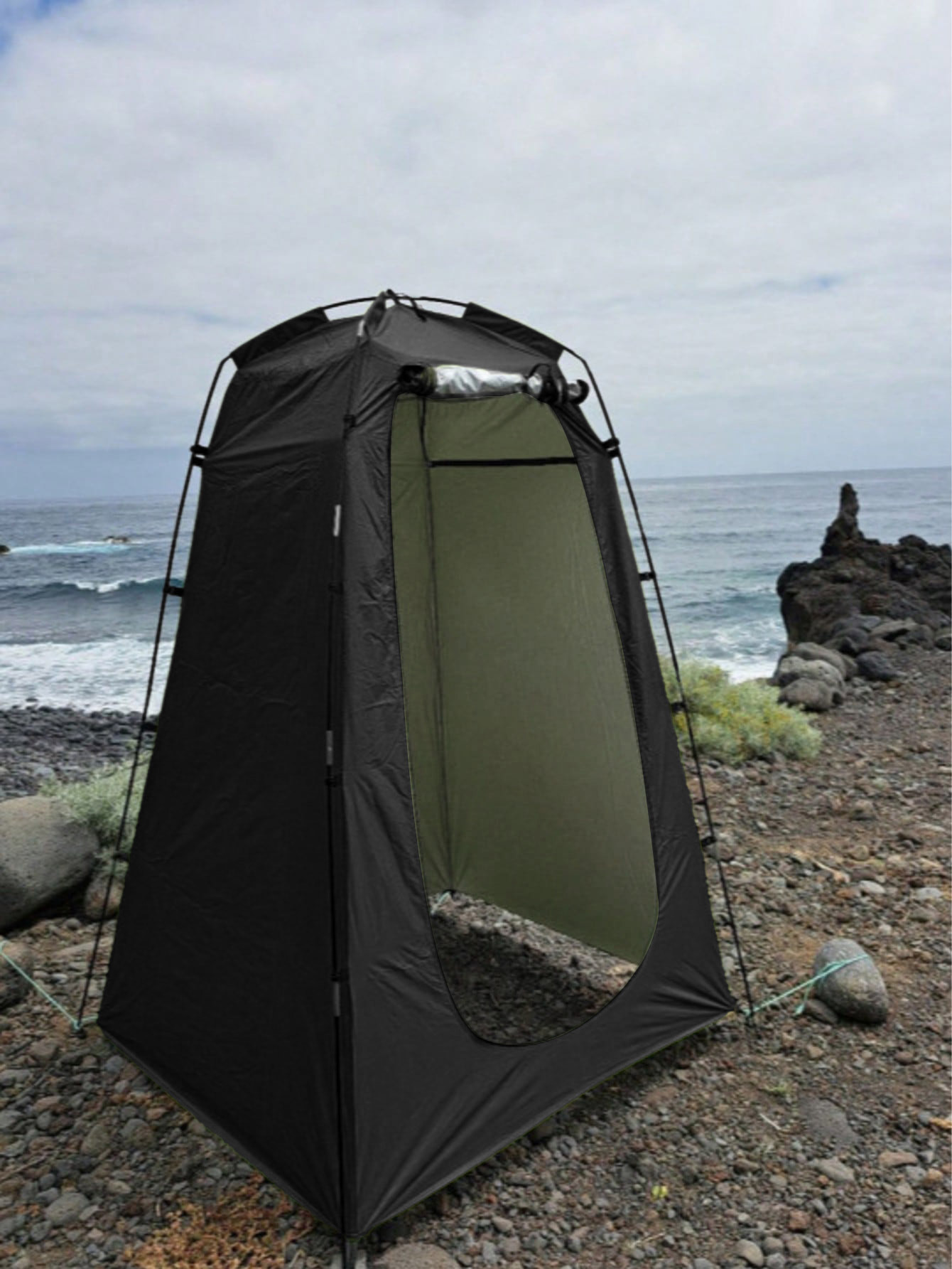 2025 Cross-Border Popular Outdoor Toilet Tent Portable Bathing and Changing Shower Changing Cover Camping Camouflage Tent