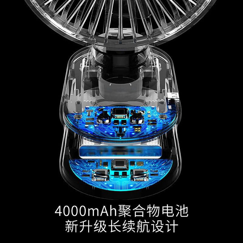 起爆自動首振りデスクトップ小ファン無騒音清涼多機能ファンクリップファンusb小ファン|undefined