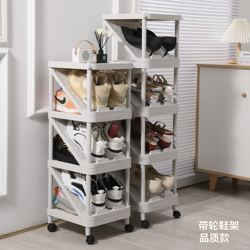靴棚簡易家庭用玄関収納神器新型下駄箱室内多層省スペース小狭い物置棚|undefined