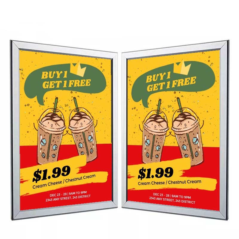 美什 厂家制作薄灯箱 户外室内壁挂式高亮度海报窄边LED灯箱