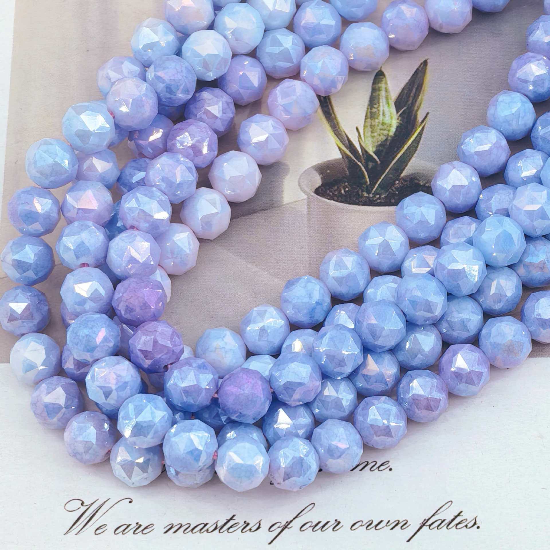 Bola de flores de 8mm Jingjing K9 cuentas sueltas de cristal 64 superficies cortadas con cuentas Accesorios de joyería hechos a mano de bricolaje Pulsera Collar lote suelto image 100