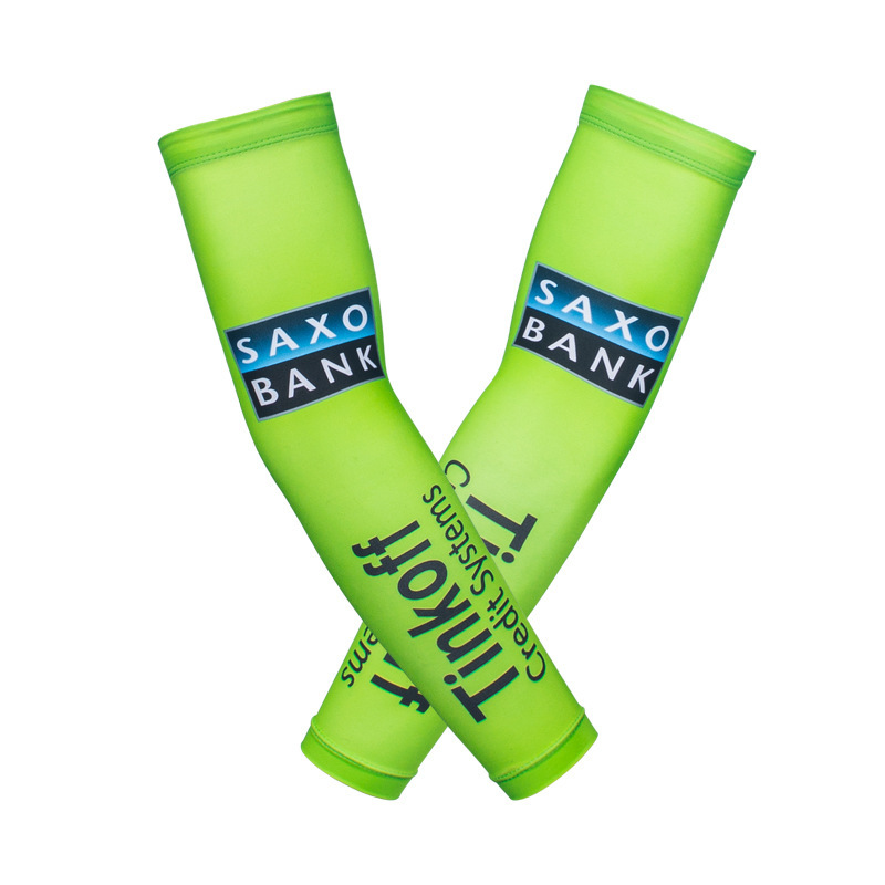 Personalizada mangas de hielo de hielo ultravioleta mujer brazo guantes solares blancos hombres mangas de verano logo personalizado