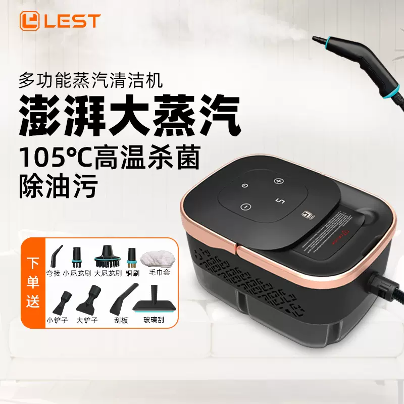 高温高压蒸汽清洗机多功能清洁机家用小型1250ML水箱蒸汽清洁机器