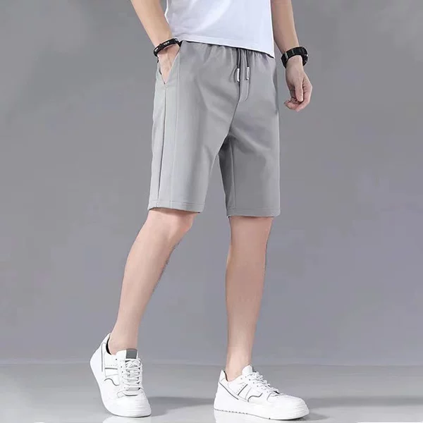 Black label shorts light gray
