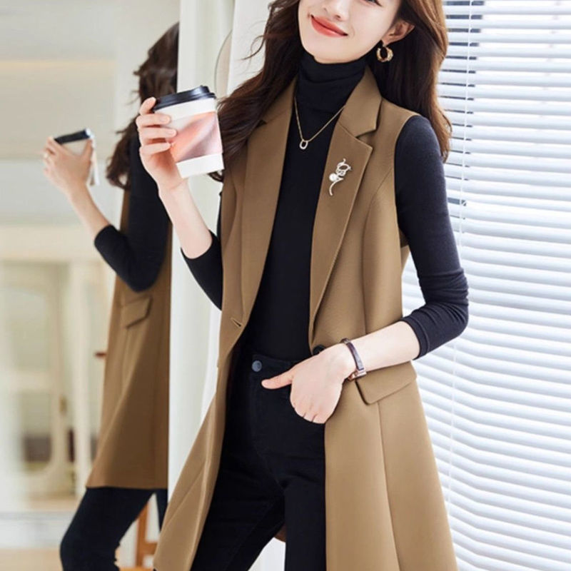 9326 Sleeveless Suit Vest Jacket for Women Spring & Fall 2025 New Style Outer Vest Vest 9326 Sleeveless Suit Vest Jacket for Women Spring & Fall 2025 New Style Outer Vest Vest
