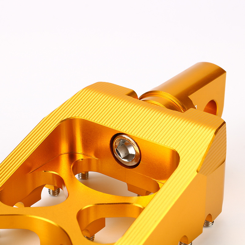 Accesorios de modificación CNC para motocicleta todoterreno de aleación de aluminio colorida flor de ciruela recta redonda delantera y trasera pedales de pie universales