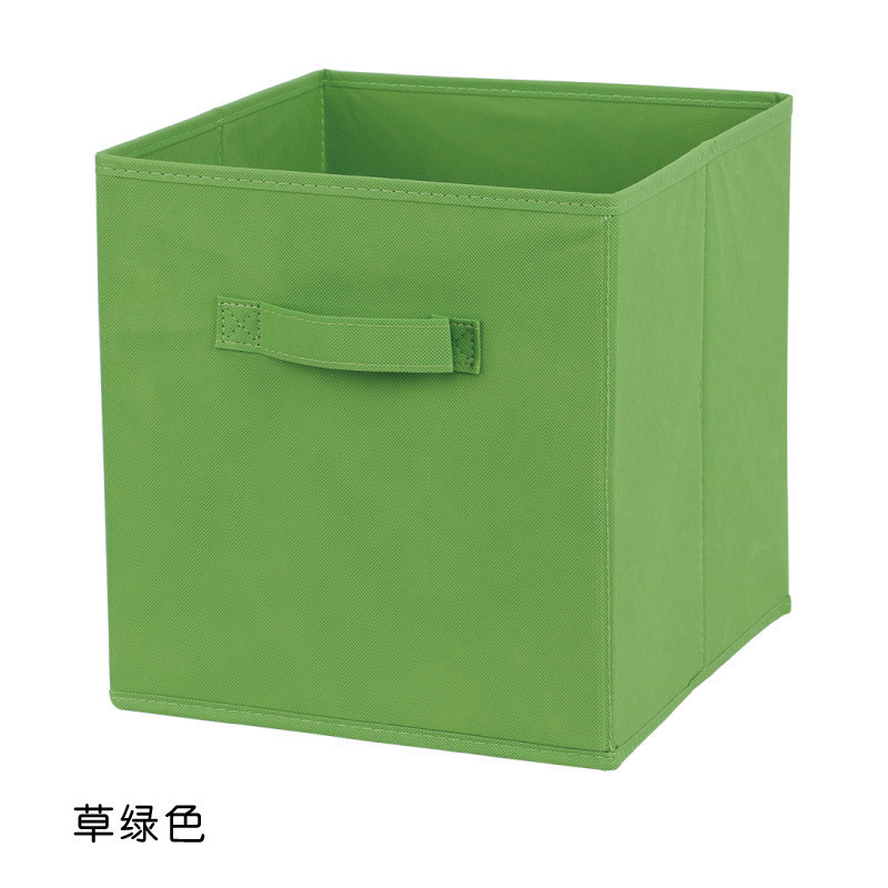 正方形收纳盒无纺布折叠储物盒格子书玩具收纳筐柜宿舍衣物整理箱|undefined