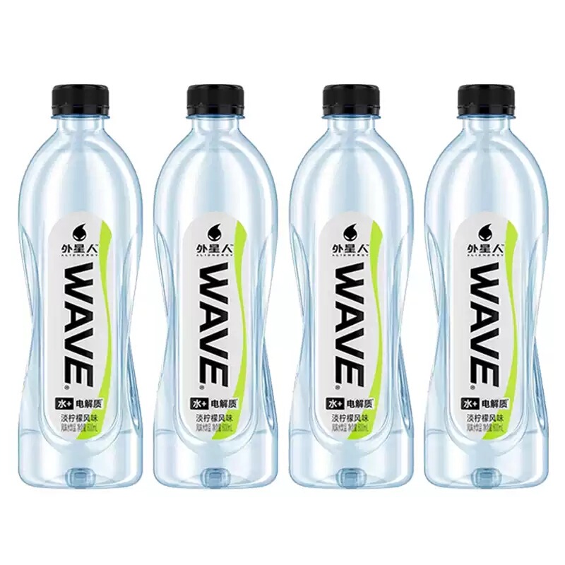 Alien Wave Electrolyte Water Drink Light Lemon Flavor 600ml*4 Bottles Fitness Hydration Drink Whole Box