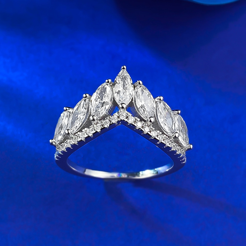 Shine Bright Everyday With Our Stunning Oval CZ Engagement Ring, 925 Sterling Silver Four-prong Setting. Stack With Three-row Cz, Minimalist Matte Geo_voghion.com