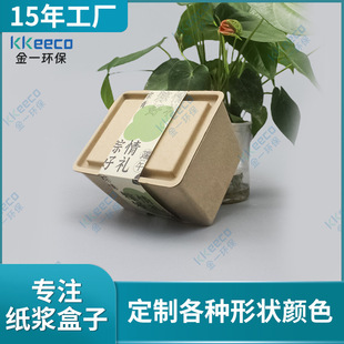 New Dragon Boat Festival Rice Dumpling Paper Pulp Box, Paper Tray Packaging Box, Fully Biodegradable Material, Various Gift Box Types Available, Manufacturer