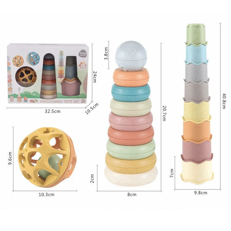(Cross-border trading), Jenga play in water, tower railed, smart toy, early education