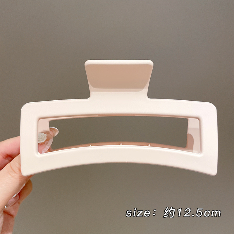 Gran volumen de cabello, horquilla larga, sentido avanzado femenino 2025 nuevo clip de agarre completo, clip de tiburón, tocado, horquilla