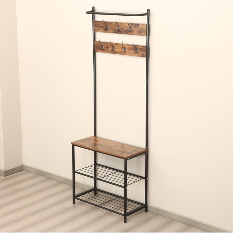 Cross-Border Coat Rack, Multi-Functional Home Bedroom Storage Rack, Living Room Entrance Storage Rack, Simple Storage and Organization of Clothes and Hats