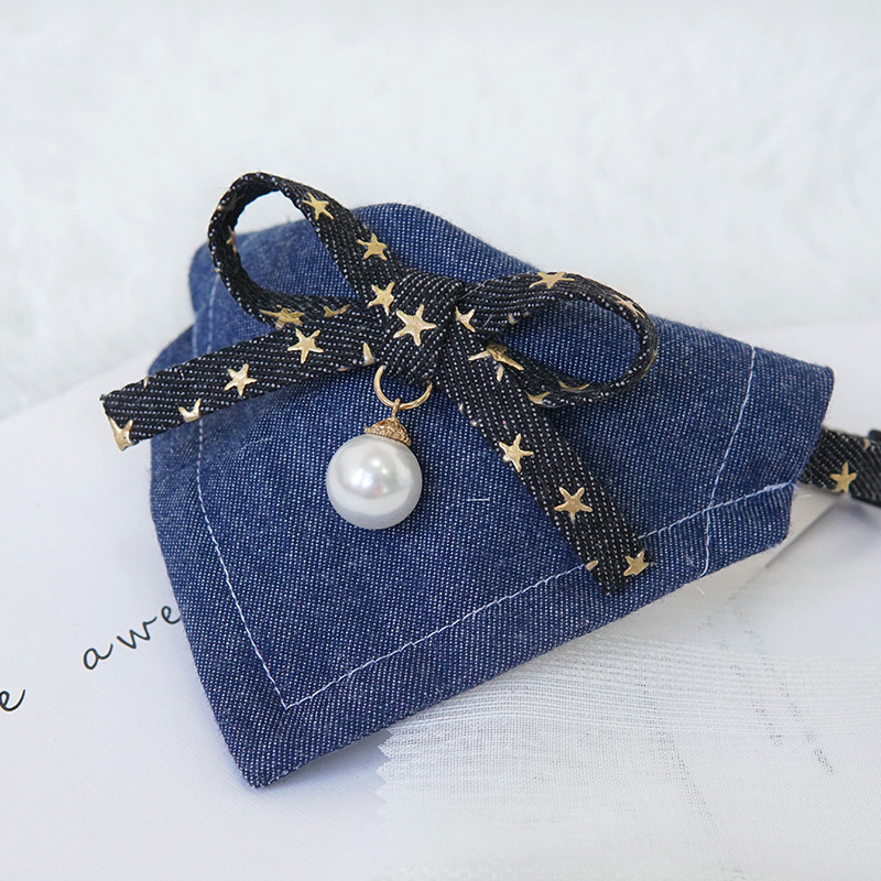 Cats and dogs adjustable collar triangle towel cute saliva towel scarf cute Garfield puppy Teddy jewelry