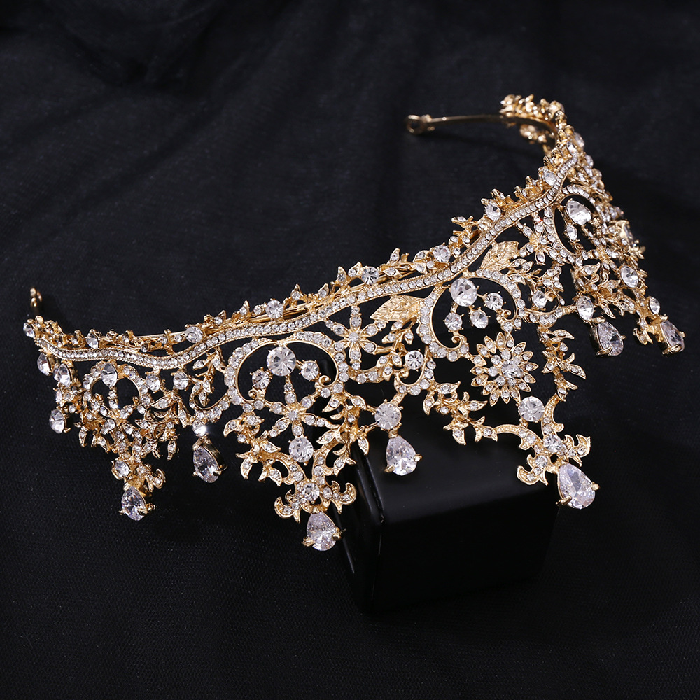 Fashion Geometric Alloy Inlay Rhinestones Crown 1 Piece display picture 14