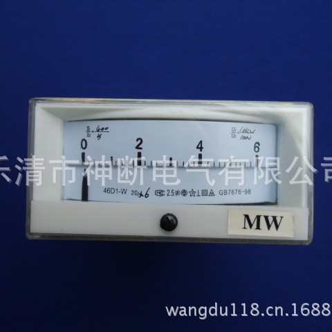 【批发】46D1-400/5(10KW/100)量程0-6MW无功功率表